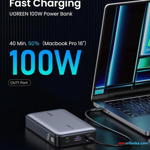 UGREEN 20000mAh Two-Way Fast Charging 100W Power Bank